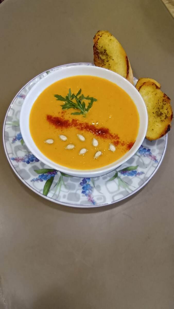 Тыквенный суп без креветок