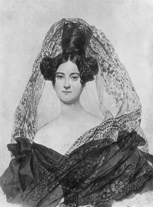 Паолина Ненчини - Пуччи, во втором браке Хитрово. Иллюстрация из открытых источников