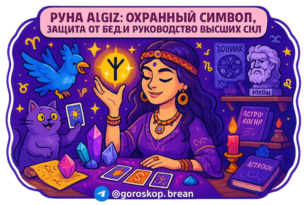    Руна Альгиз как магический щит защиты и откровения о вашем внутреннем мире Мария