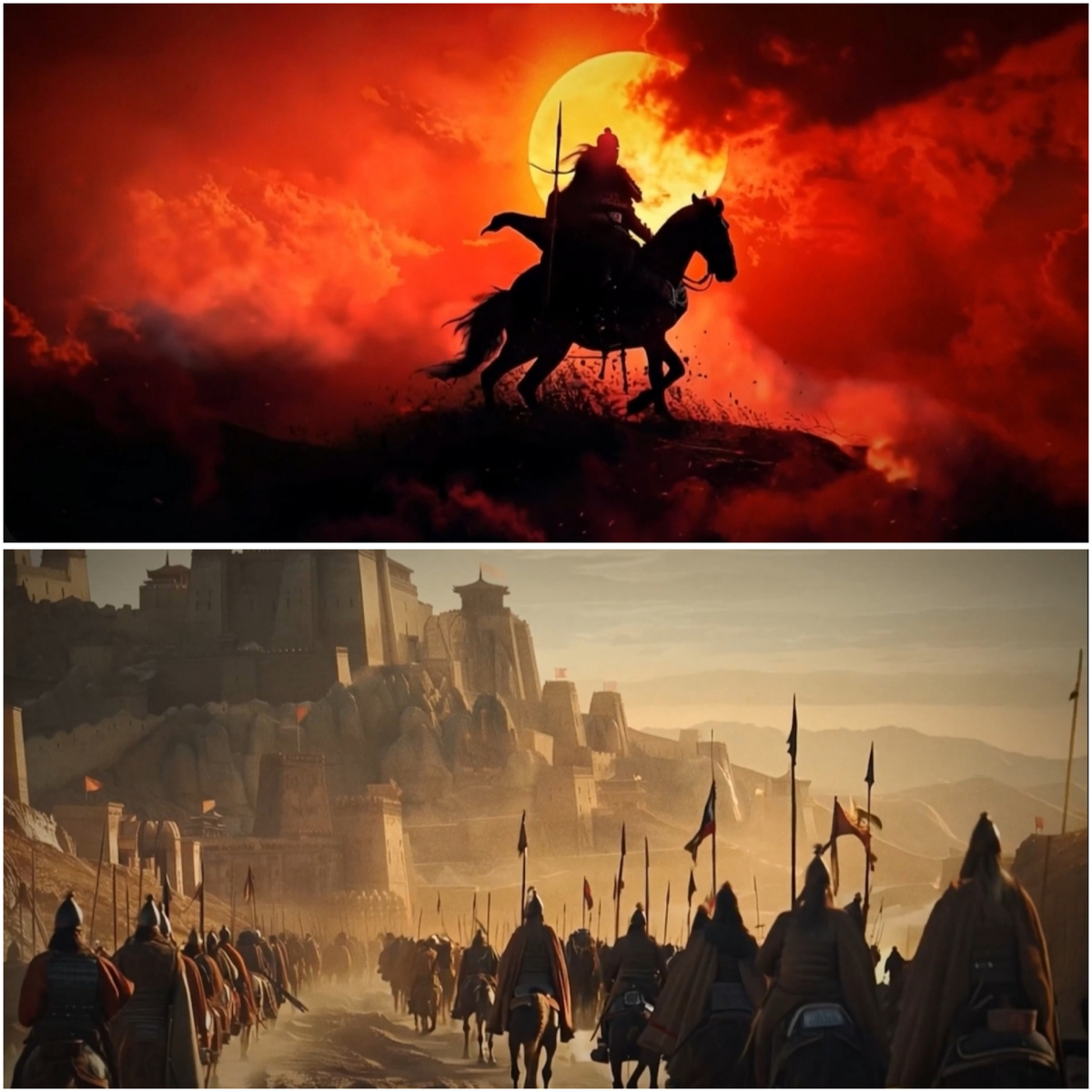 Стоп-кадры трейлера к фильму (коллаж автора, источник - https://chingiz.pro/#video)