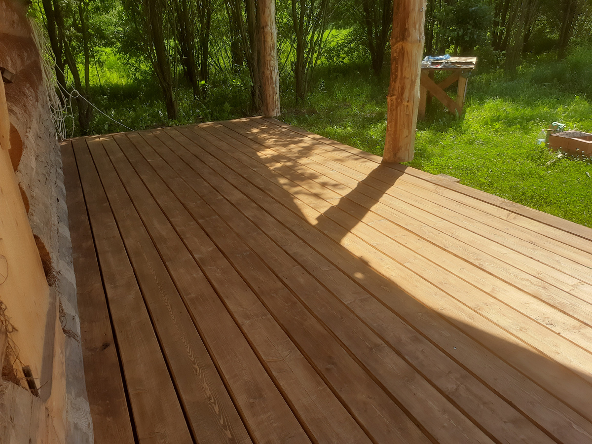 Долгожданная терраса.