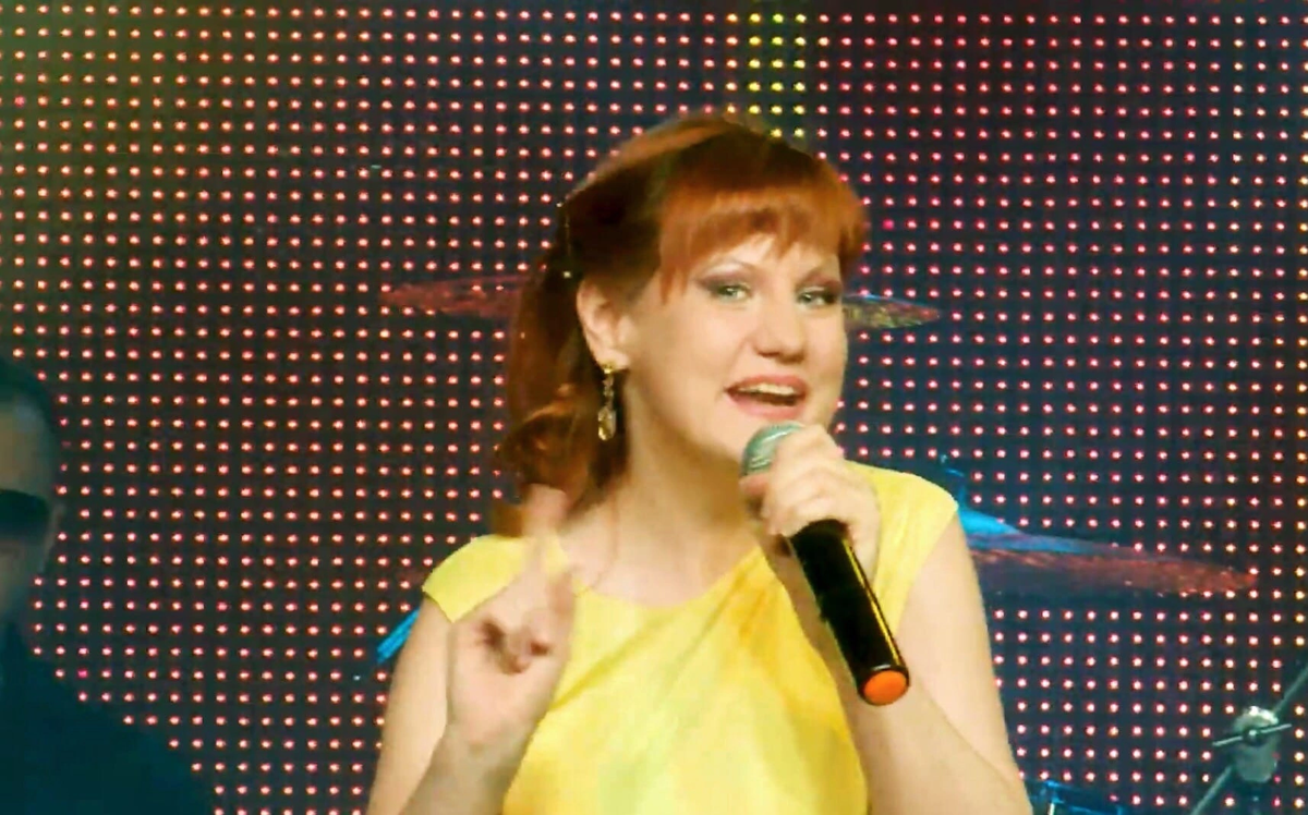 Оксана Сенчина на съёмках