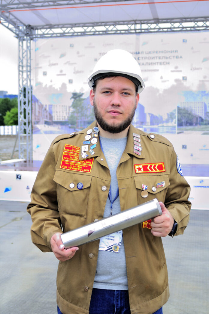 Главный студотрядовец региона Никита Пушко.