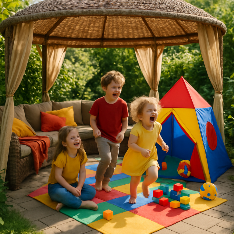    Креативные идеи для игровой зоны с внуками: как создать уют с помощью искусственного ротанга Loza