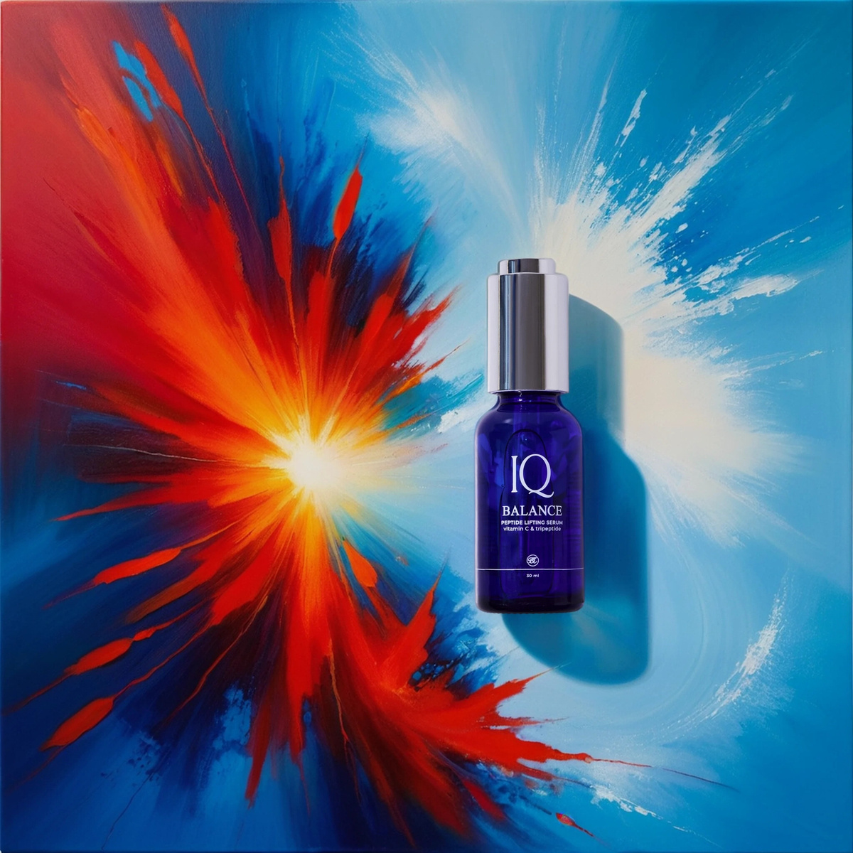 Антивозрастная сыворотка для лица IQ BALANCE с пептидами и витамином С. OZON: арт. 1856657269 WB: арт. 332769675