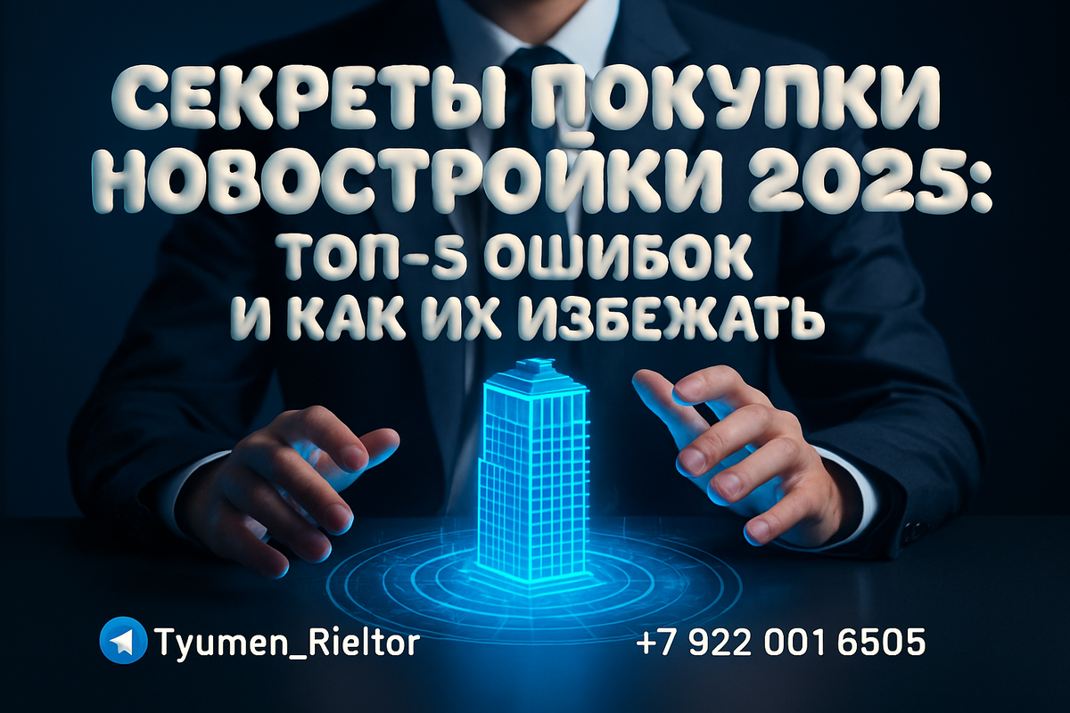    Секреты покупки новостройки 2025: топ-5 ошибок и как их избежать Святослав Шакин