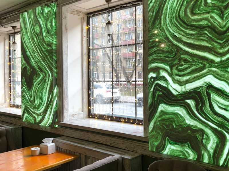 Стеновые панели в кафе