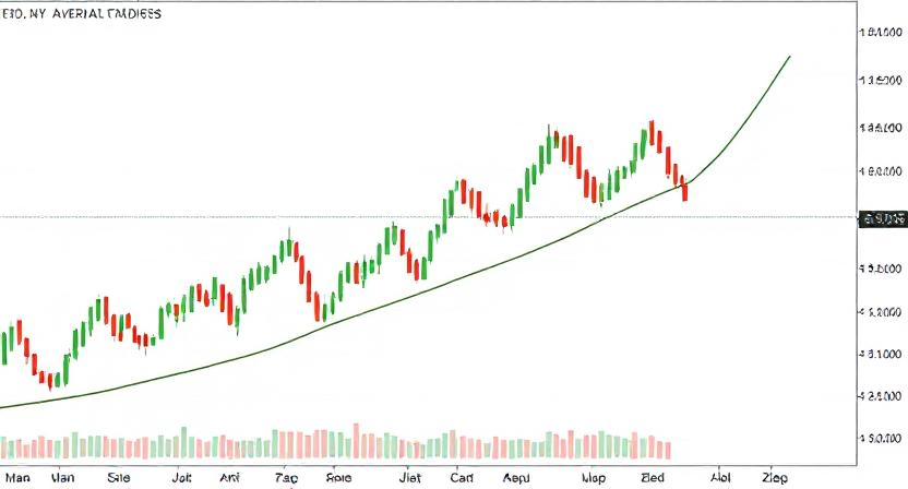 Скользящая средняя на свечном графике