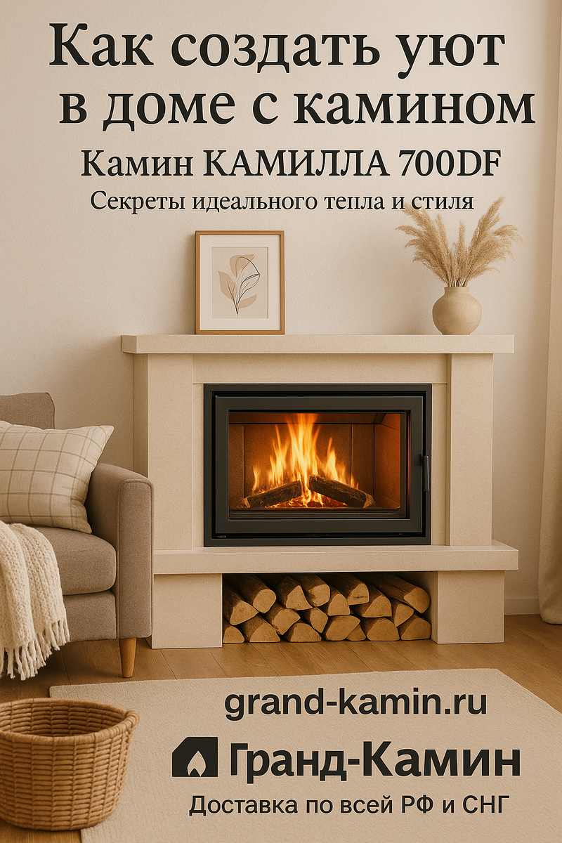    Как создать уют в доме с камином Ключ, Камилла 700DF: секреты идеального тепла и стиля Kamin