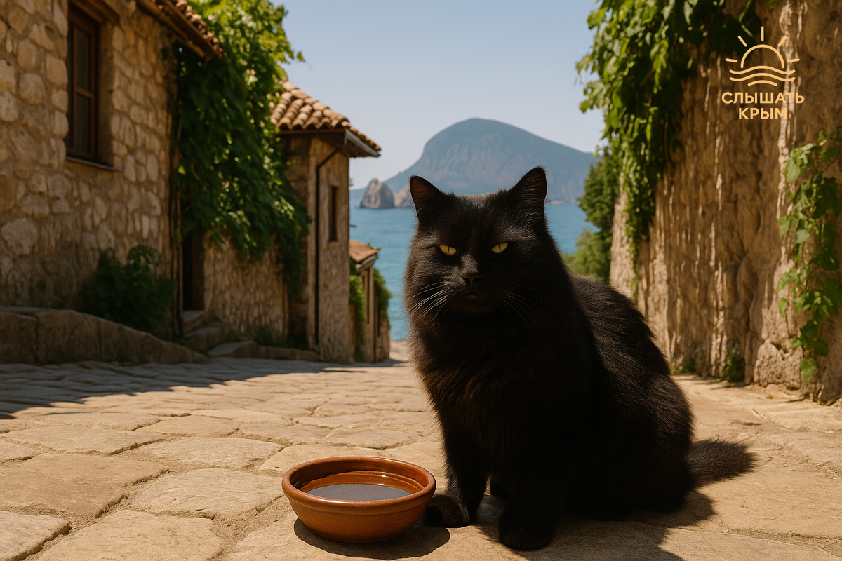А ведь правда этот гурзуфский кот напоминает булгаковского кота-бегемота?