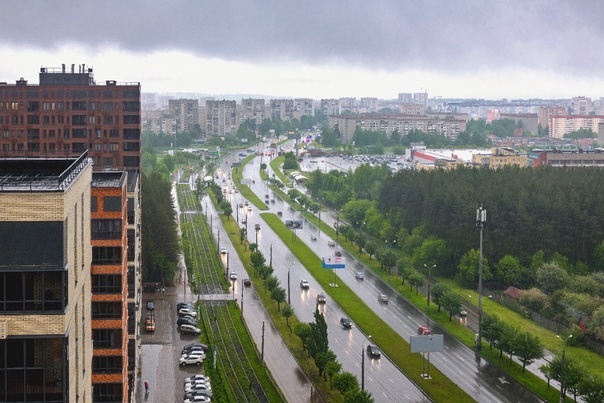 Дождь в городе 