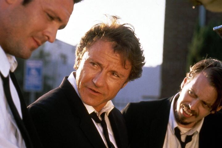 Кадр из фильма "Бешеные псы", 1991, реж. Квентин Тарантино