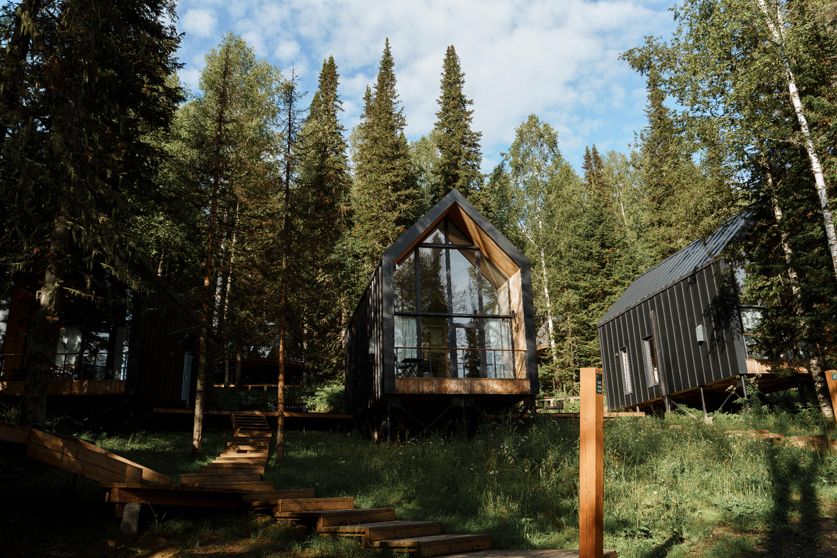 Комфортные дома, вписанные в природный шандшафт