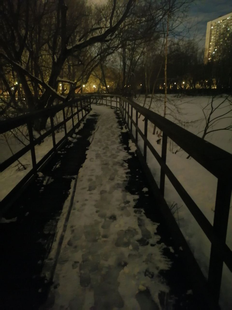 Это фото одной из тропинок, по сути — деревянных дорожек сквозь пруды, я сдедал в рамках своих опытов с ночной съёмкой, но в своё время они для меня были новинкой!