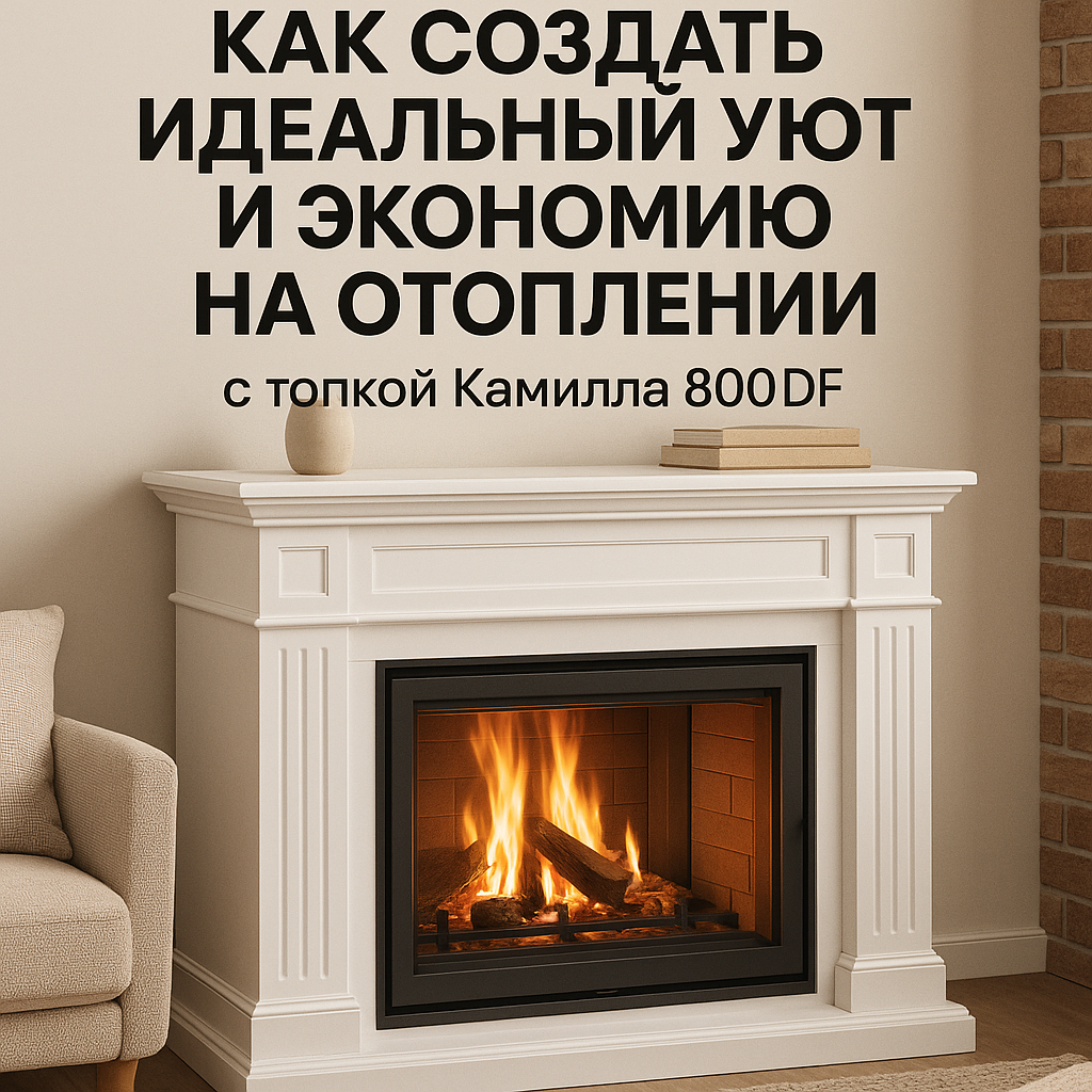    Каминокомплект Ключ: Как создать идеальный уют и экономию на отоплении с топкой Камилла 800DF Kamin