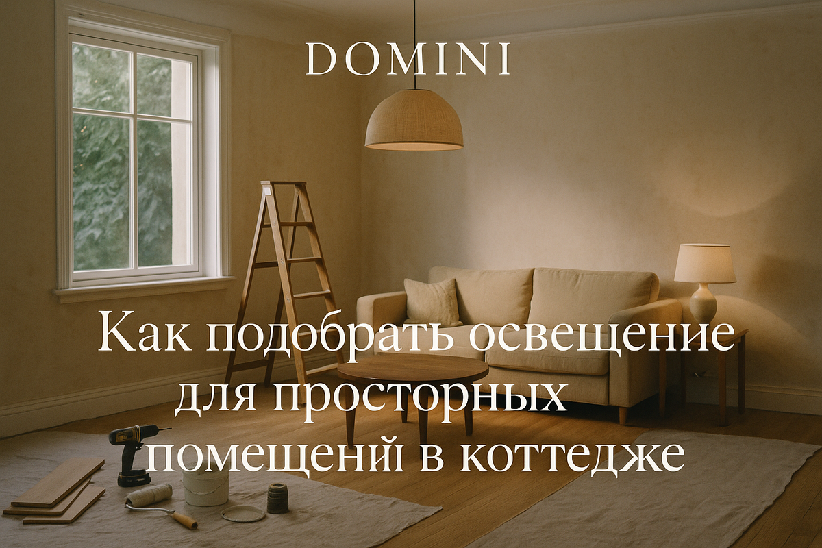    Как правильно организовать освещение в коттедже Подмосковья