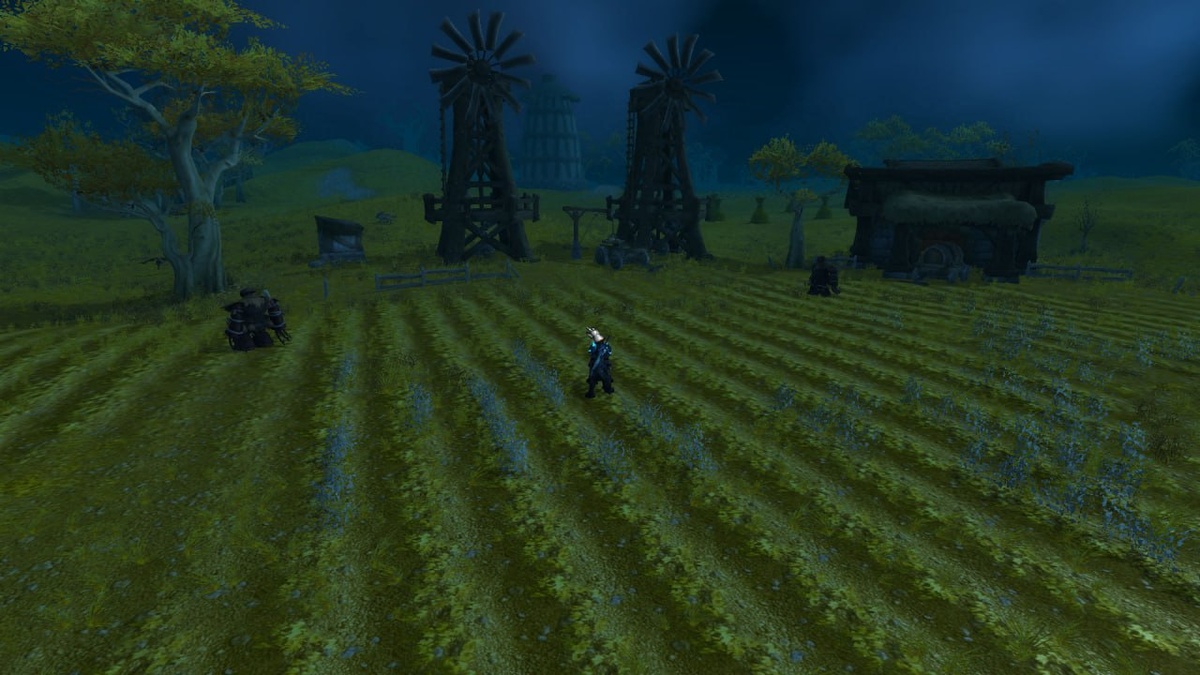 Вид на мельницы в Западном крае.