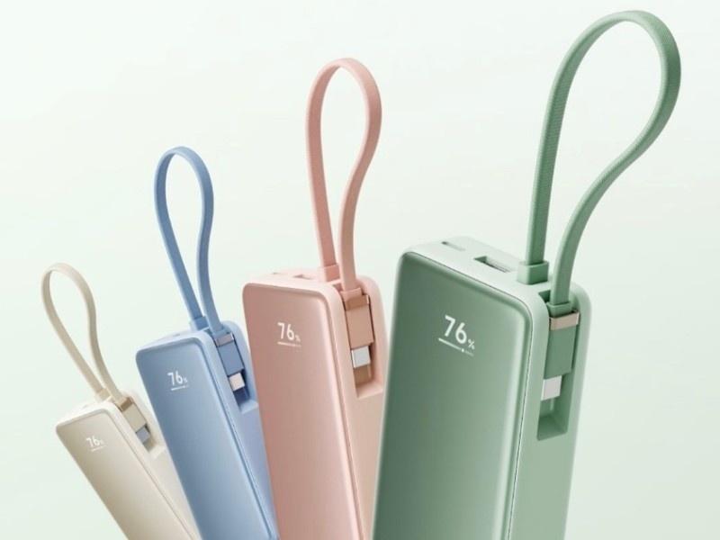    Новый пауэрбанк Xiaomi получил встроенный кабель и экран