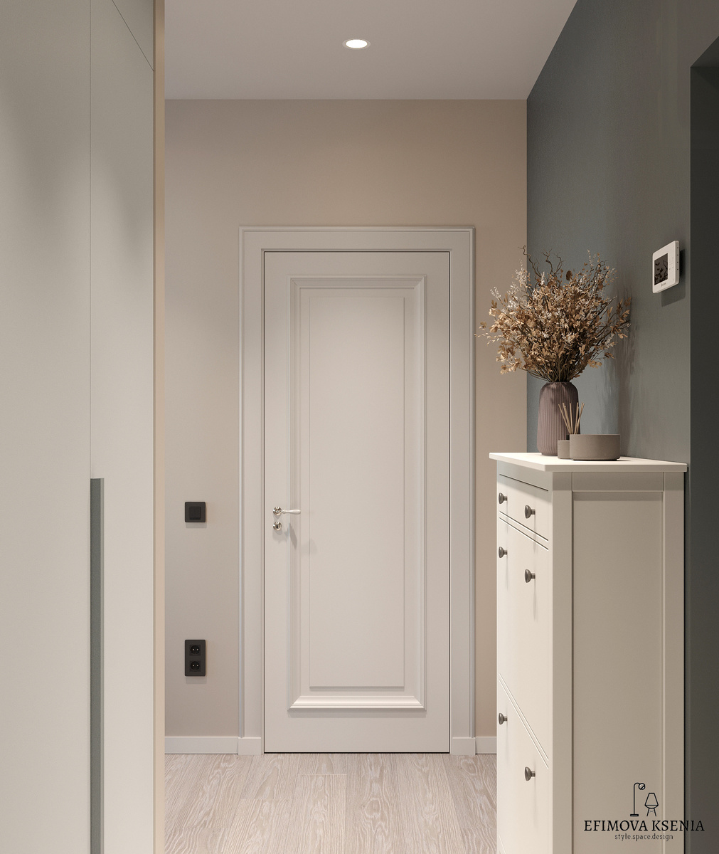 Двухкомнатная квартира. Проект Ксении Ефимовой