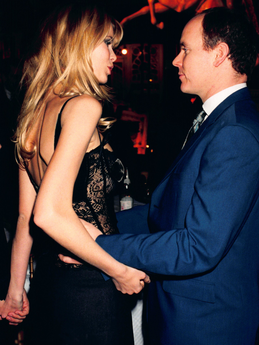 Клаудия Шиффер и Наследник престола Монако Альбер в Париже, 19 марта 1996