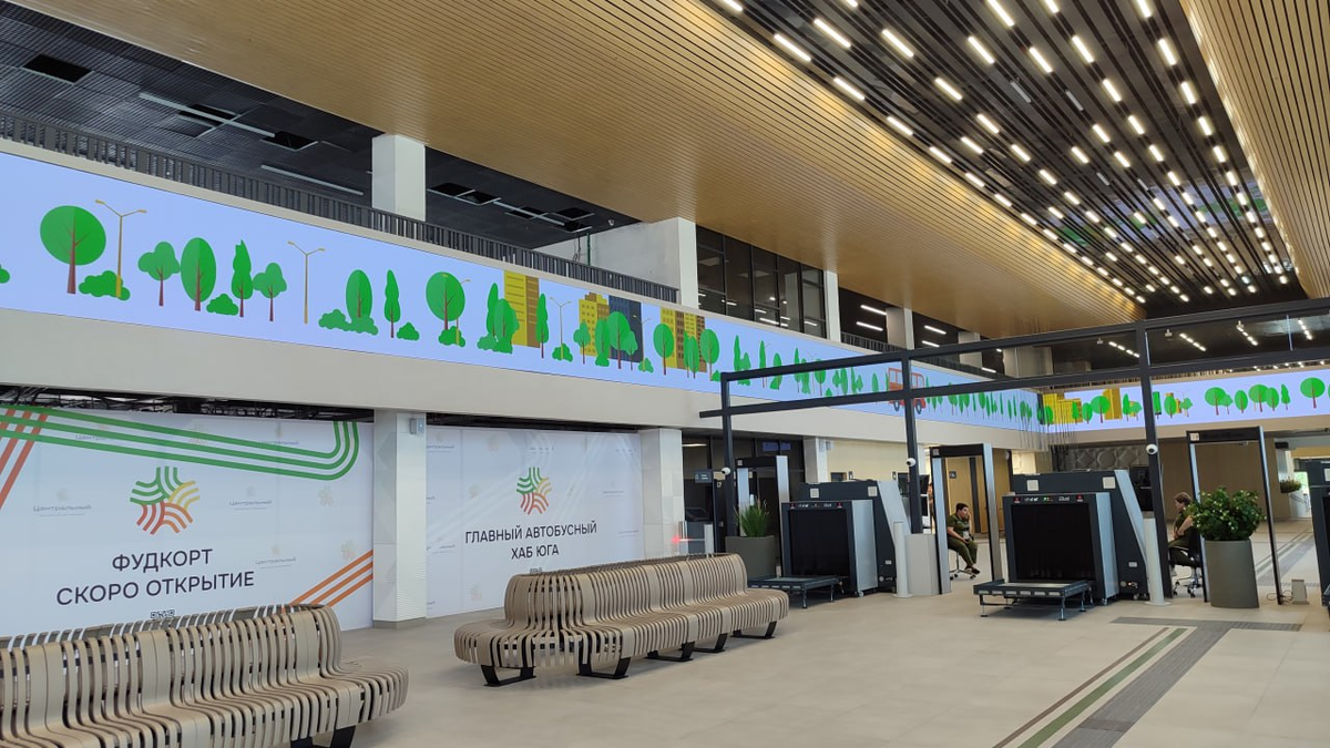 Кейс компании ГоризонтLED:  Интерьерный экран для Центрального Автовокзала в г. Ростов-на-Дону