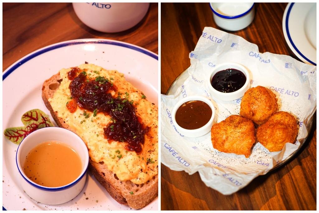 Блюда из утреннего меню кафе Alto
