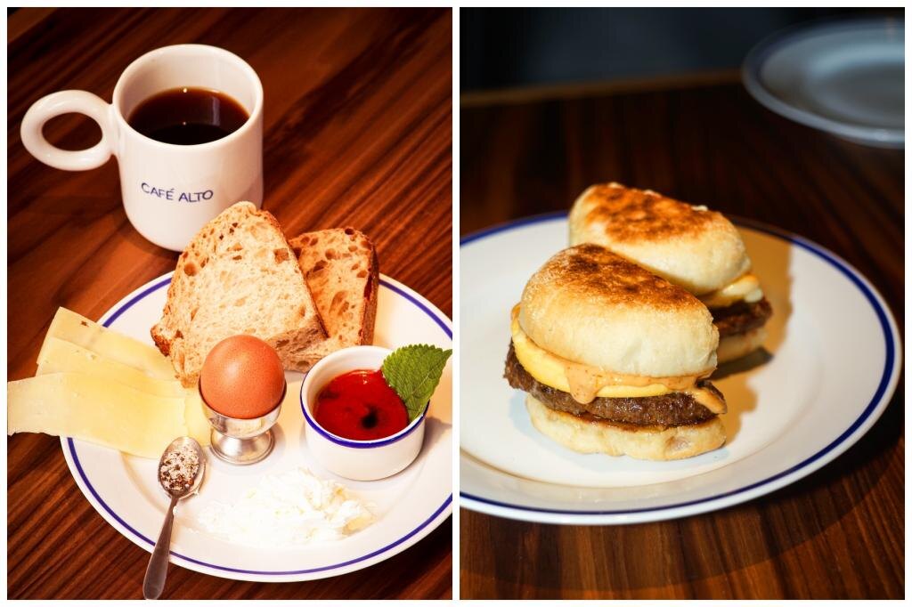 Блюда из утреннего меню кафе Alto
