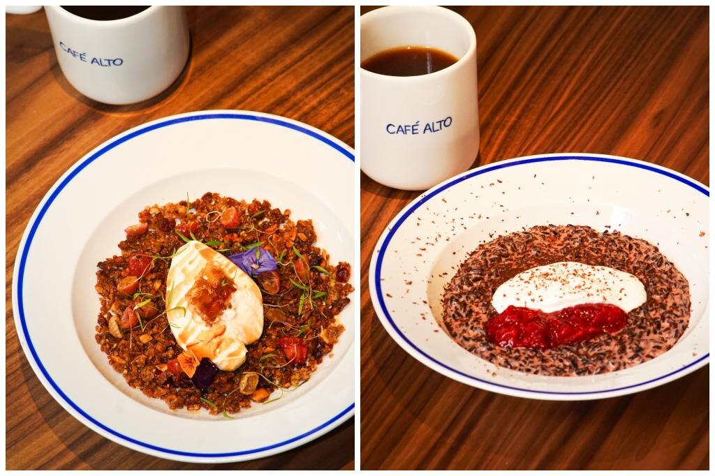 Блюда из утреннего меню кафе Alto