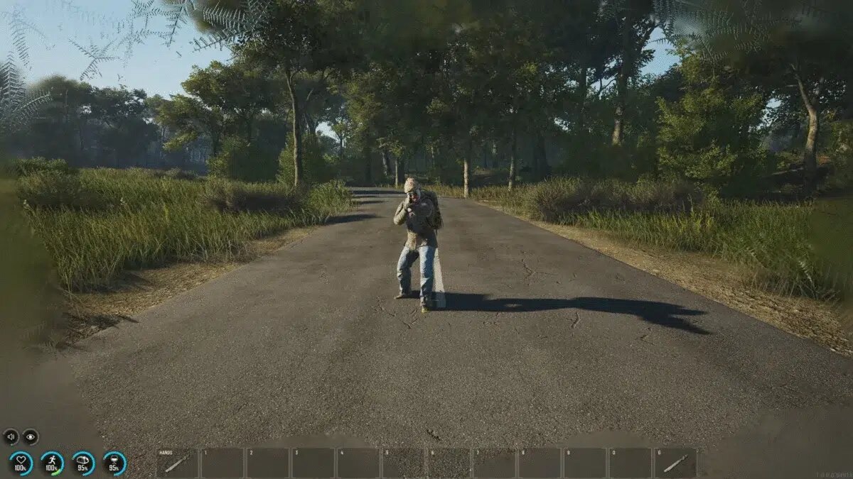    Укрытие в кустах или за деревьями