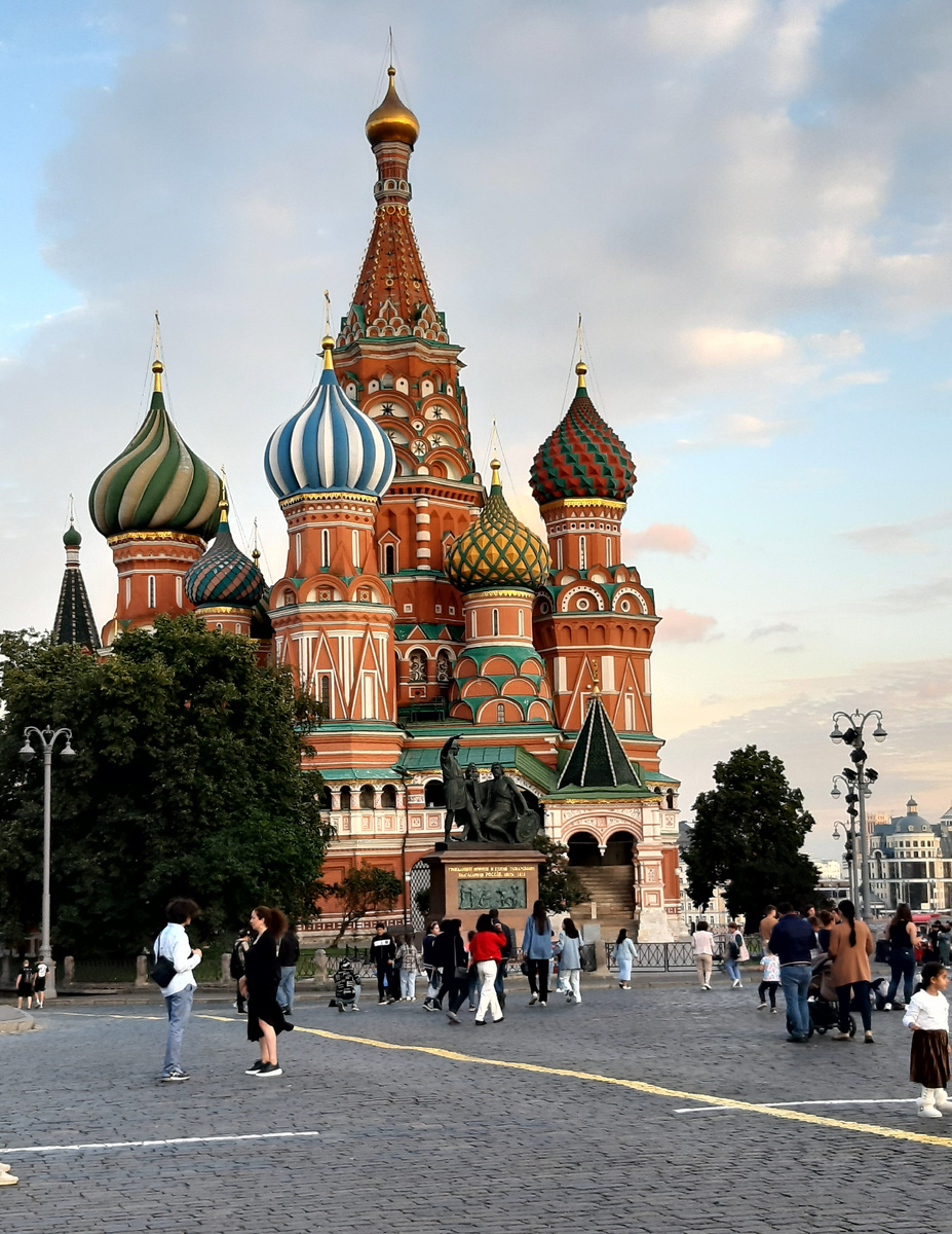 Москва, Собор Василия Блаженного. Архитектурный стиль - Русское Узорочье.