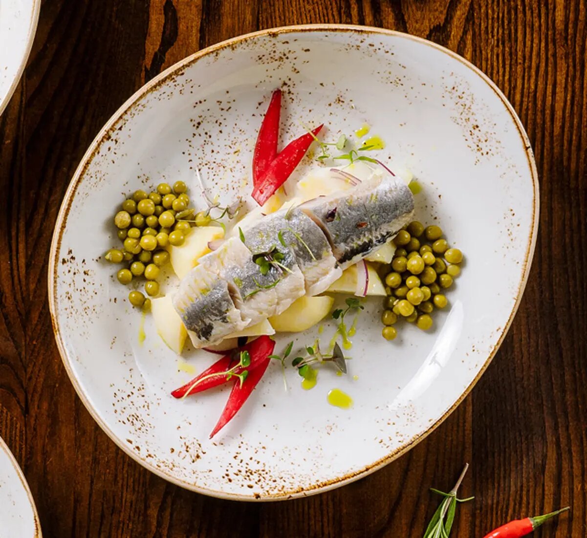 Каспийский залом в астраханском ресторане «Онегин»