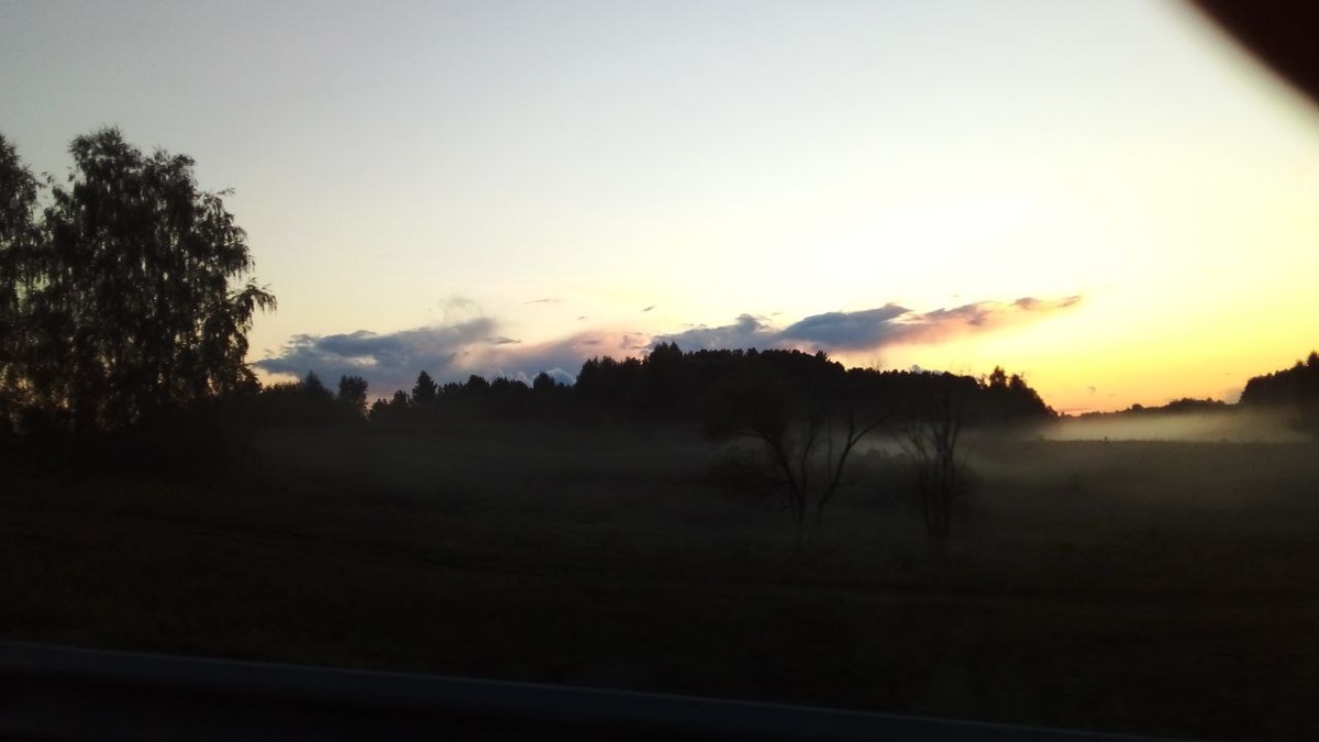 Рассвет. Туман. (фото автора)