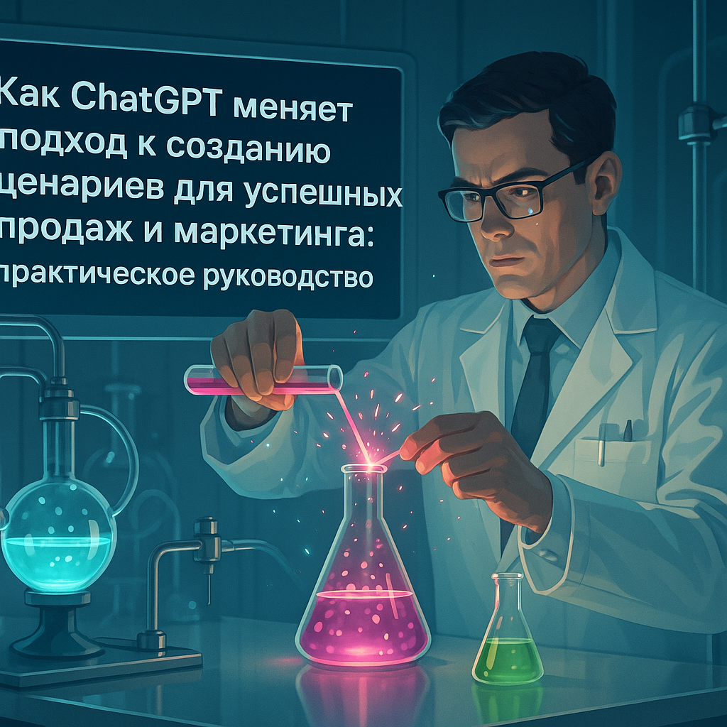    ChatGPT, помогает, создавать, сценарии, для, продаж, и, маркетинга Цезариум