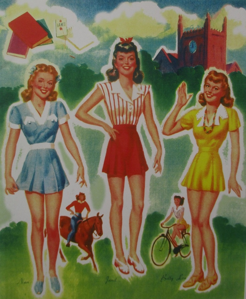 Первые три куклы из шести.