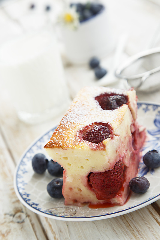 творожник с Рузским творогом и клубникой, фото автора