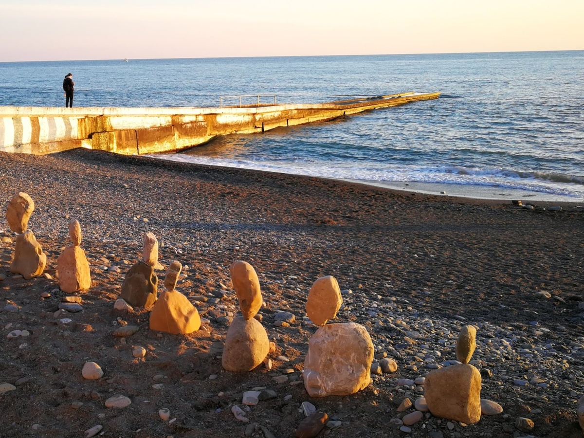 Черное море в районе Сочи