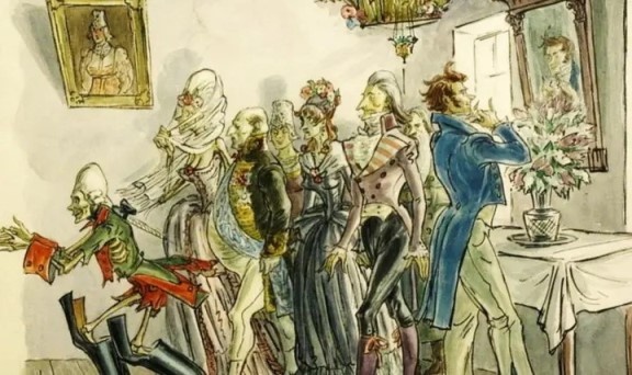 Ночные гости-мертвецы, приснившиеся гробовщику.