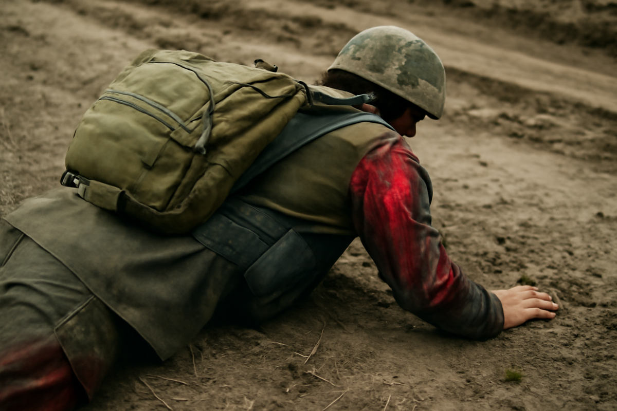 Примечание: кровь на фото — графика, не имеет отношения к реальным травмам. Источник: Армия и вооружение