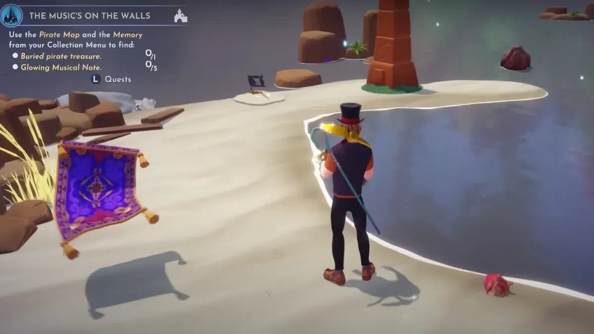    Найдите зарытое пиратское сокровище и 5 светящихся музыкальных нот