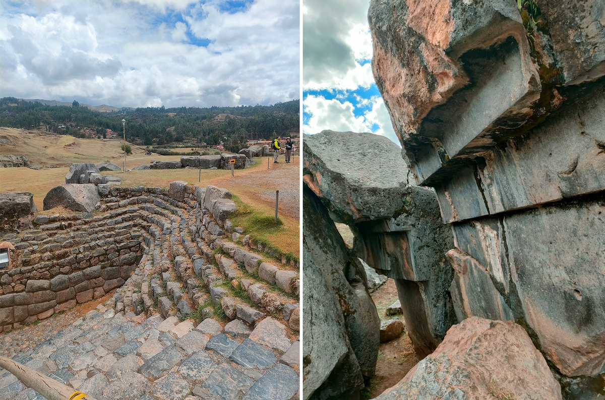 Посмотрите, как разрезаны эти камни на правой картинке? Так ровно.. Чем могли это сделать инки?