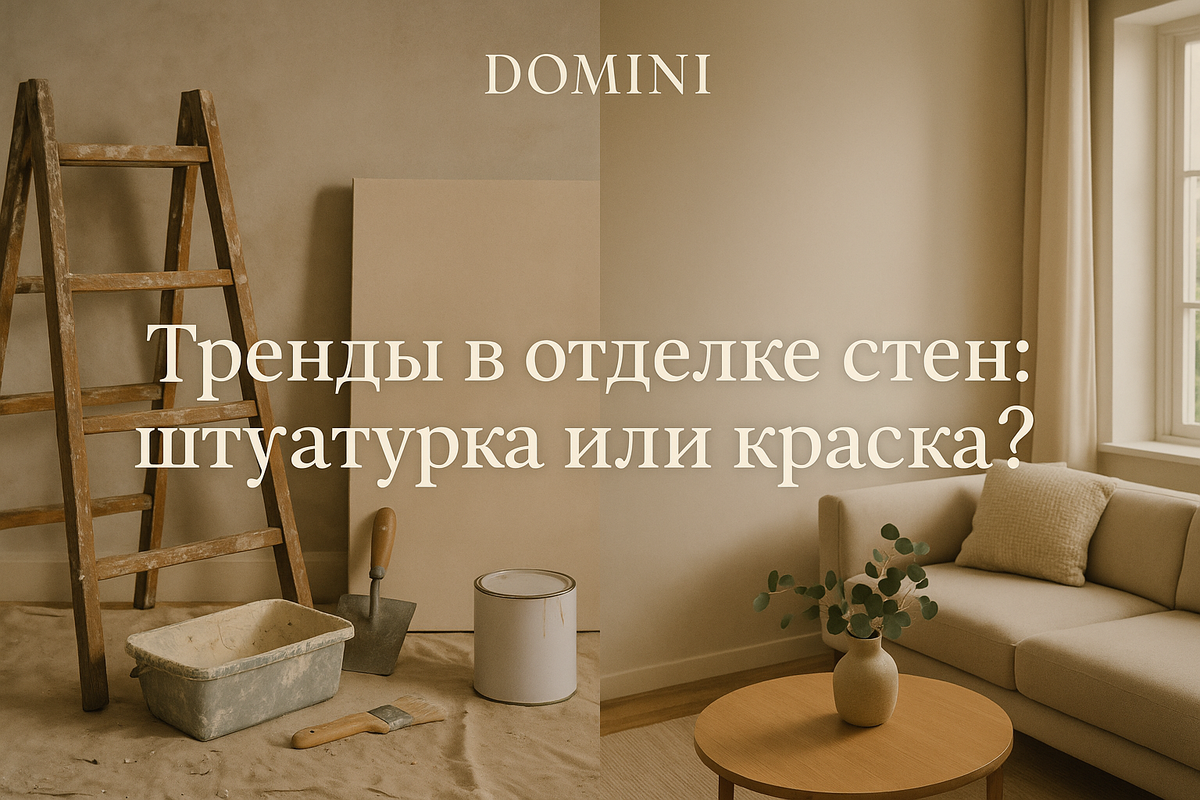    Как выбрать отделку стен: краска или штукатурка в Москве?