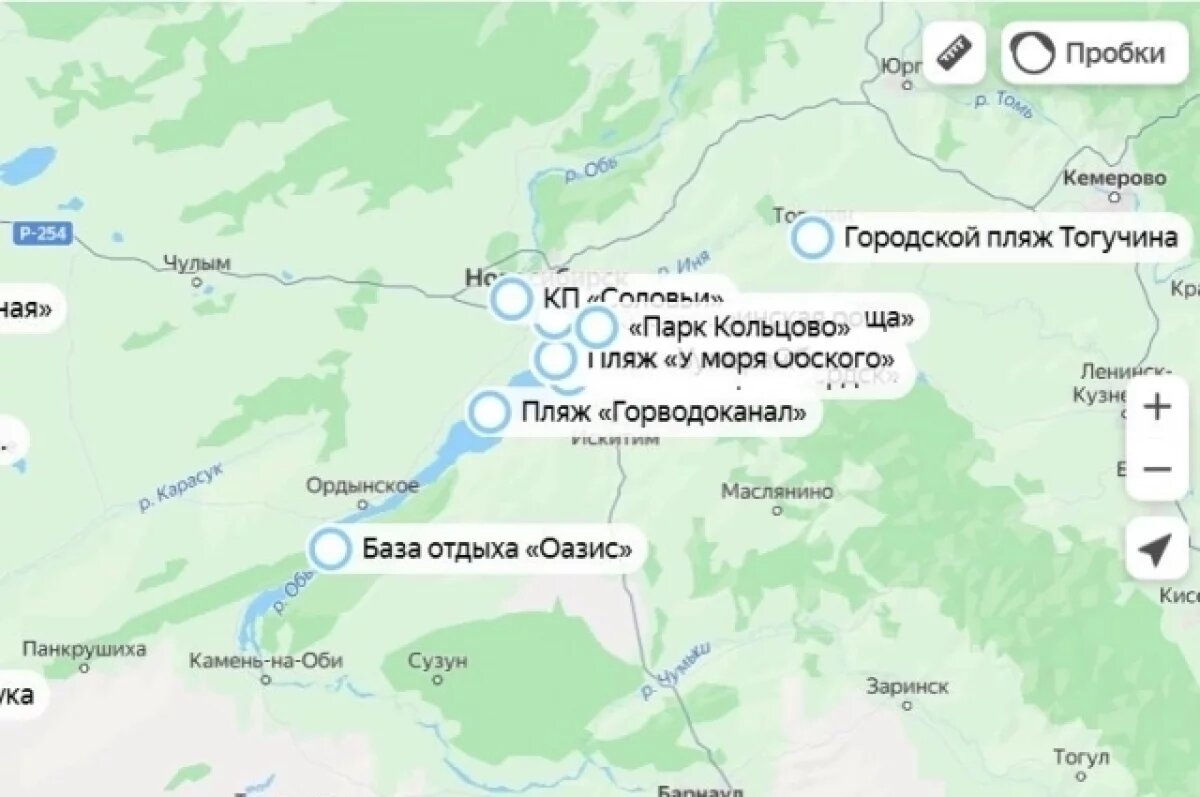    Опубликована онлайн-карта безопасных пляжей Новосибирской области