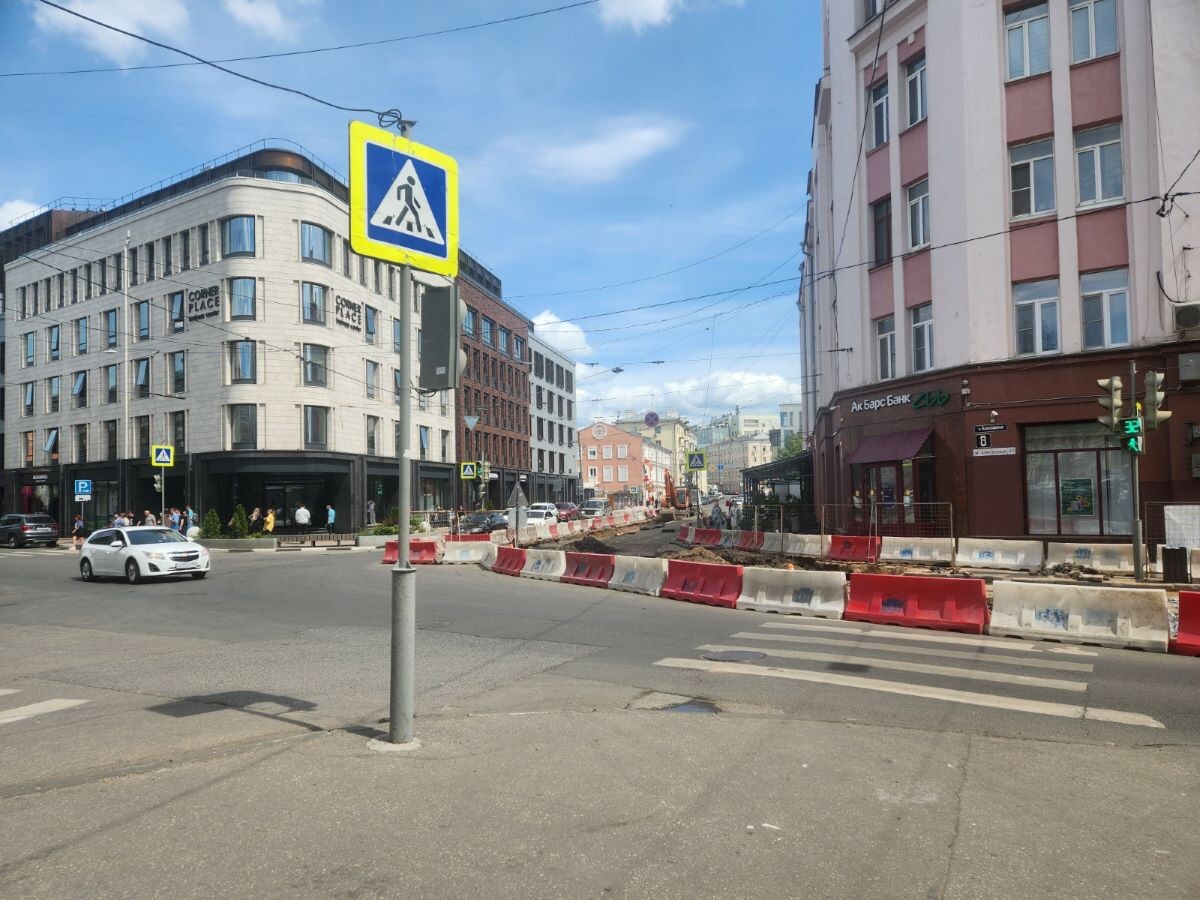    Движение ограничат до 22 июня из-за ремонта теплосетей