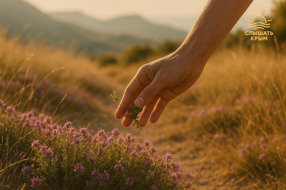 Крымская степь богата на самые полезные травы