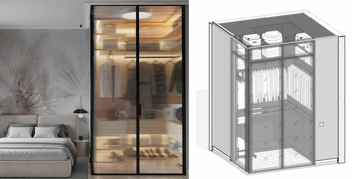 Проект гардероба компании СтройМир.