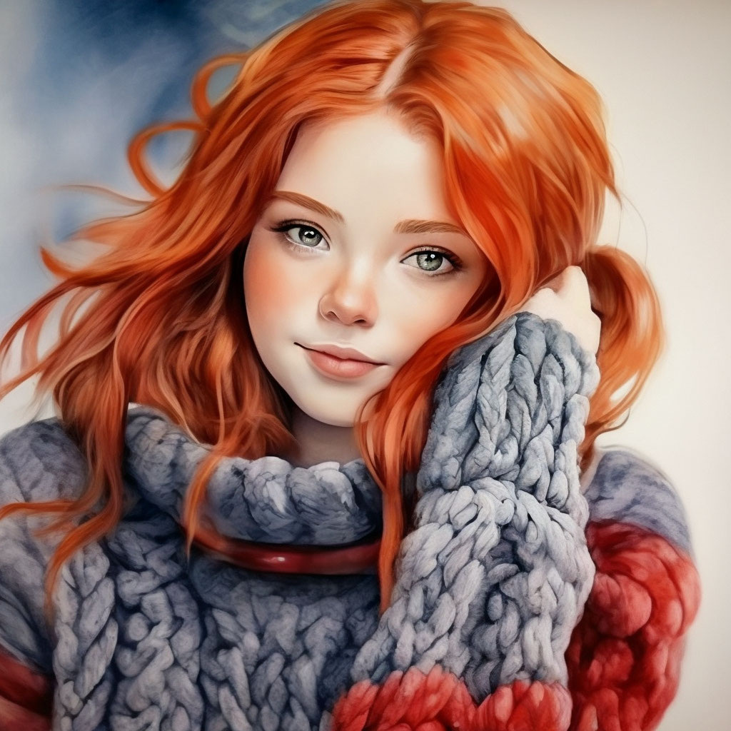 Рисунок из интернета. Похожа на Юлю.