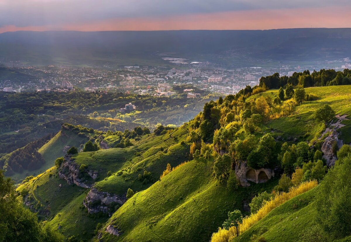 Вид на часть города из парка