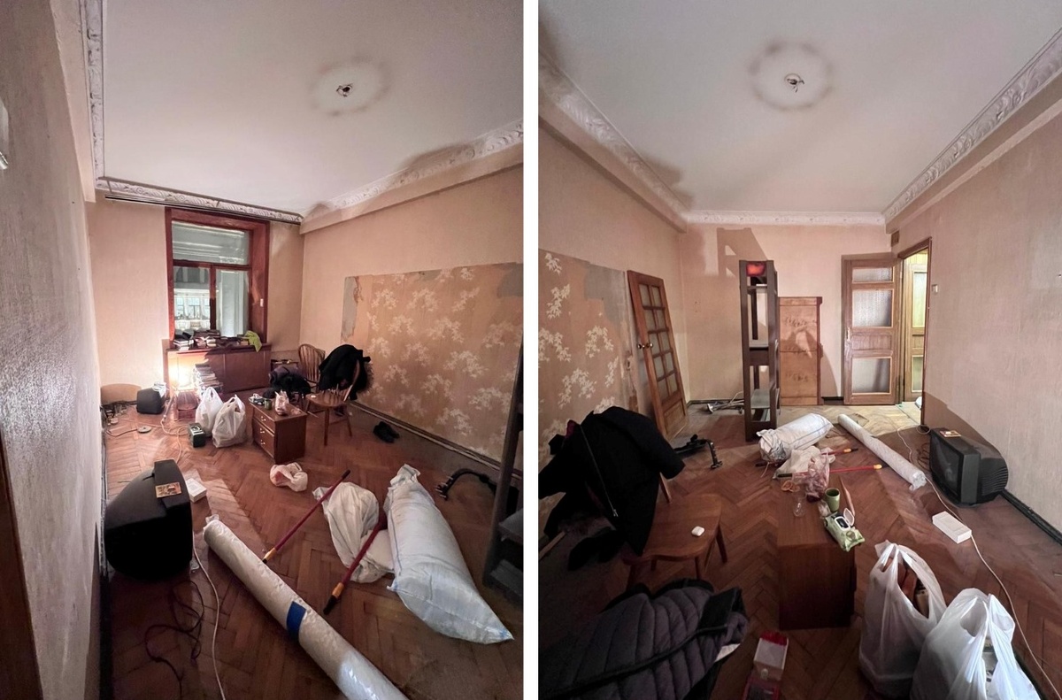 Гостиная комната ДО ремонта