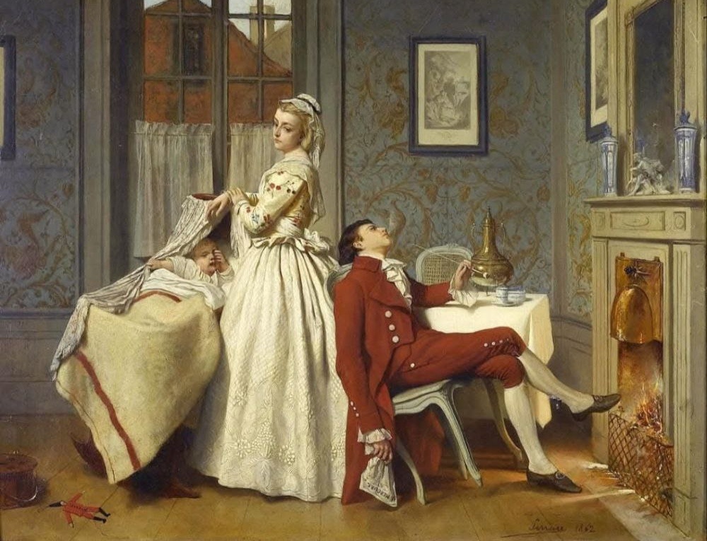 «Медовый месяц окончен» Огюст Серрюр