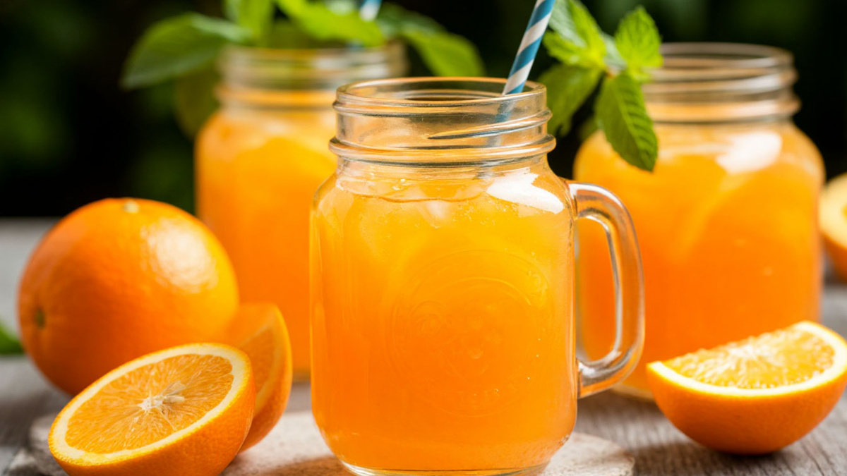 Апельсиновый лимонад в банке за 5 минут